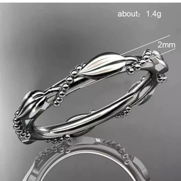 925 Silver RingUnique Anniversary Party Girls Ring - Picture 6 of 6